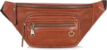 Чоловіча поясна/животна сумка Marc Peter® Varadero з натуральної шкіри Наппа | Сумка на пояс/через плече | Vintage коричневий