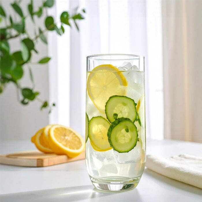 Набір склянок Glasmark KROSNO 1992 Longdrink 6 шт, 400 мл для води, коктейлів, високі склянки для напоїв, придатні для мийки в посудомийній машині