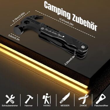 Мультитул 16 в 1 для чоловіків: подарунок на День батька, на ювілей, для кемпінгу, найкращий подарунок тато