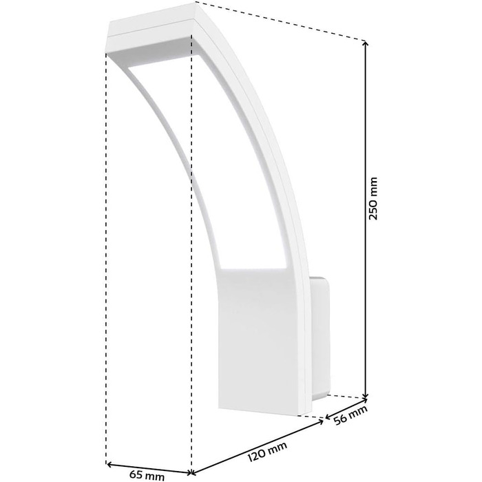LongLife LED вуличний світильник 15W, IP54, нейтральний білий колір світла, для саду, огорожі, доріжок | LongLife LED