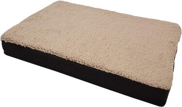 Ортопедична лежанка для собак Diluma Benji - лежанка для тварин з знімним чохлом - лежанка для собак Беж - 100 x 65 x 10 см (L, S 72 x 50 x 8 см)