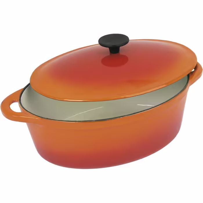 Crealys Tradifonte 501602 Pot, oval, Orange (6.5 l)