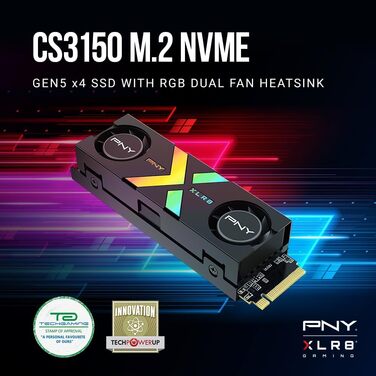 SSD PNY M.2 NVMe 2TB CS3150 з RGB Heatsink - 10300 MB/s