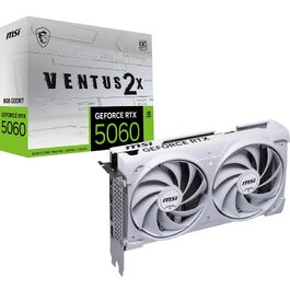 Відеокарта MSI GeForce RTX 5060 VENTUS 2X OC WHITE 8GB GDDR7, PCIe 5.0