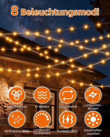 LED штора Anpro 3x3м, USB, 8 режимів, тепле світло для декору, вечірки, спальні