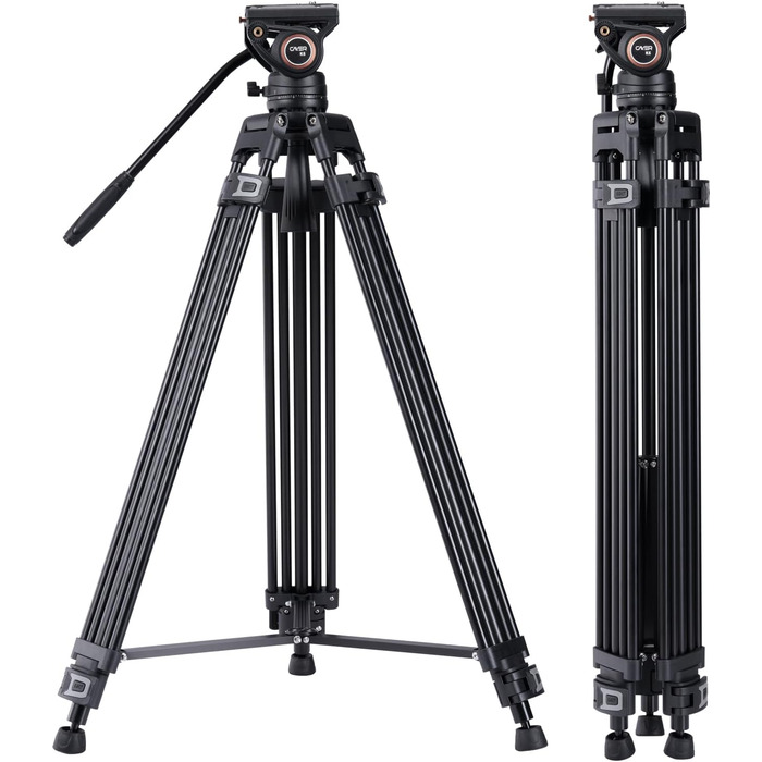 Штатив відео Cayer BF30L з пливним кріпленням, 73' (22м) – міцний штатив для DSLR, відеокамер, камер (13.2 кг)