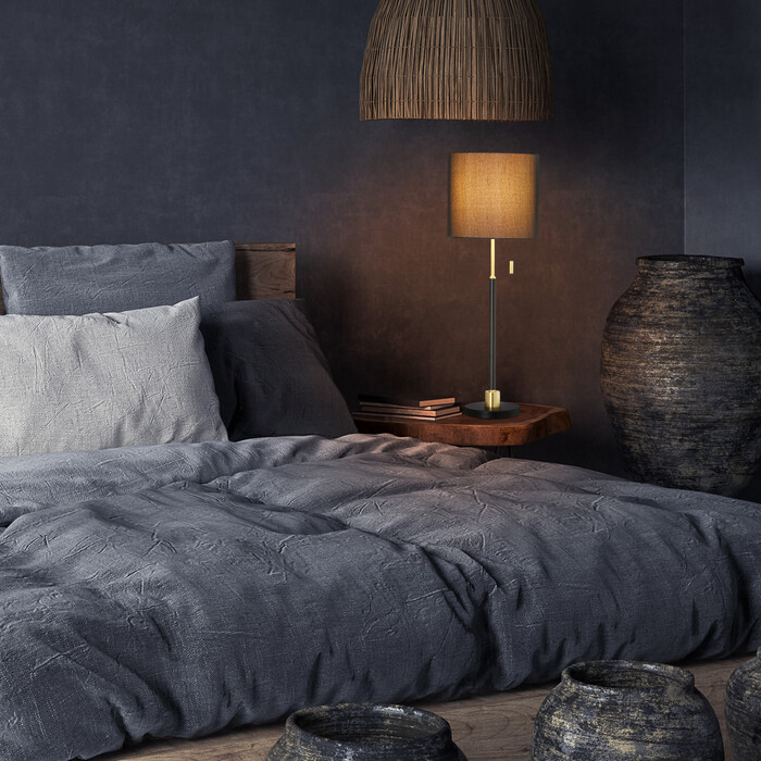 Relaxdays Table Lamp with Pull Switch