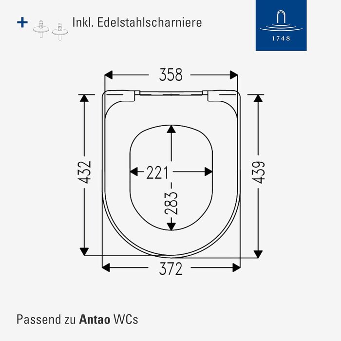 Сідушка для унітаза Villeroy & Boch O.novo D-подібна з мікроліфтом (SoftClose), Duroplast, колір мигдалевий (Almond), матова
