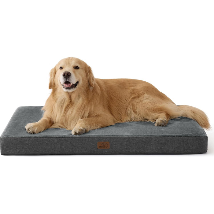 Ортопедична подушка для собак BEDSURE - 61x41x8 см, миється, з Memory Foam, для маленьких собак