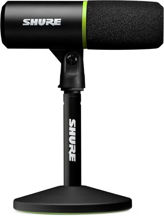 Shure MV6 USB Мікрофон для Ігор та Стрімінгу, Динамічний, USB-C, для PC Gamer та Стрімера