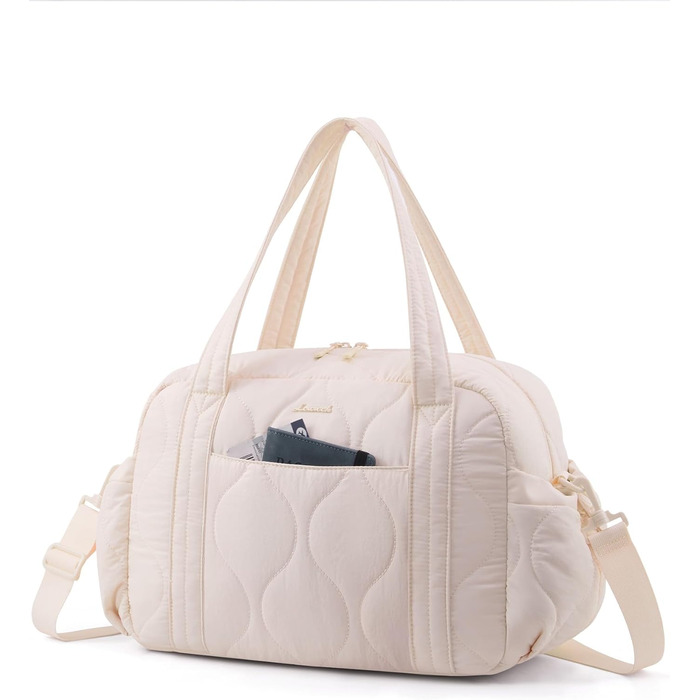 Спортивна сумка LOVEVOOK для жінок, 20L, водонепроникна, для подорожей та спортзалу (Beige)