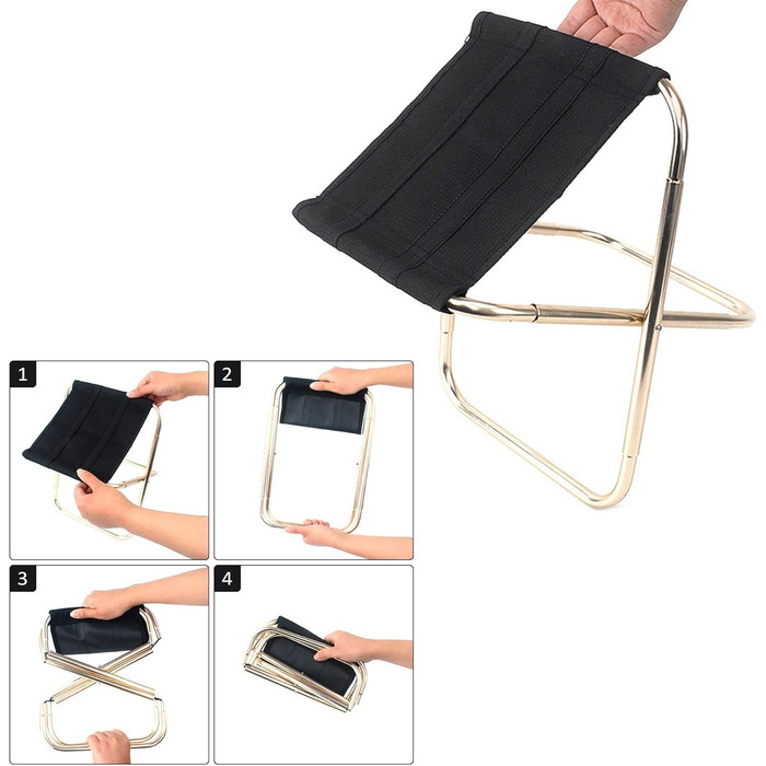 Легкий складаний стілець з алюмінію: портативний, для кемпінгу, риболовлі та подорожей