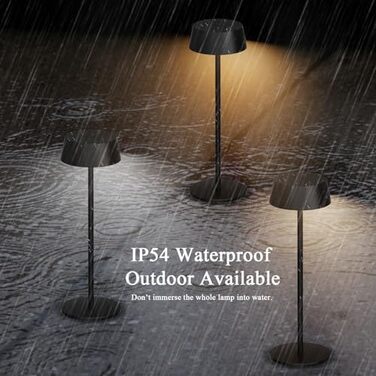 Світлодіодний акумуляторний настільний світильник Klighten з димером, сенсорний, металевий, алюмінієвий, IP54, перезаряджуваний, тепле біле світло 3000K/4000K/6000K, антрацит