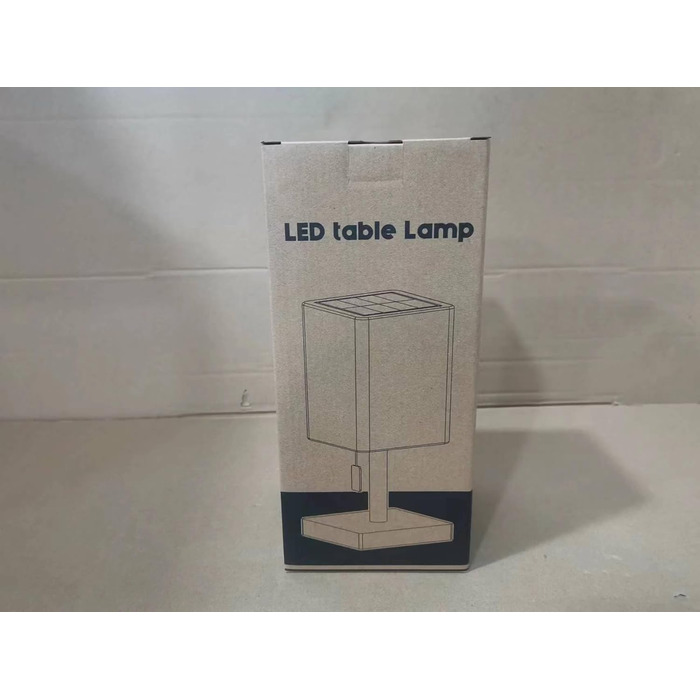 Світлодіодний солярний настільний світильник для вулиці 2-в-1, чорний - бездротовий, з сонячною зарядкою, 8 кольорів, для саду, кемпінгу та столу