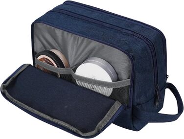 Чоловічий дорожній набір для туалетних речей WANDF, косметичка-органайзер для подорожей (Denim Pure Marineblau)