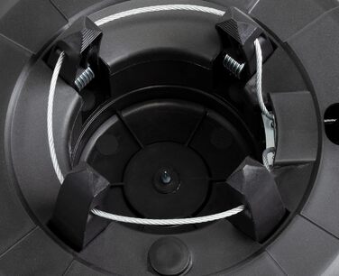 Підставка для ялинки BRANDSSELLER до 2,5 м з механізмом підйому, страхуванням та одним тросом - Зелена