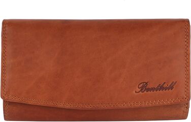 Benthill Women's Wallet Large Genuine Leather | Large Wallet XXL with RFID Protection | Vintage Genuine Leather Women's Wallet with Many Card Slots including Gift Box, Color: Brown