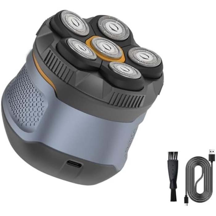 Електричний гостроювач голови для чоловіків Glatzen Rasierer, водонепроникний IPX6, LED дисплей, бездротовий, з індикатором заряду батареї