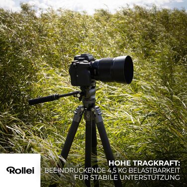 Карбоновий відеоштатив Rollei Easy Traveler Video: навантаження 4,5 кг, висота 164 см, ультралегкий та компактний