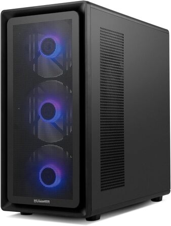 Корпус ПК NOX Xtreme Products HUMMER AERO BK – білий Midi-Tower з сітчастою передньою та верхньою панелями, скло, 3 x 140 мм вентилятори, підтримка 10 вентиляторів, USB-C/USB 3.0
