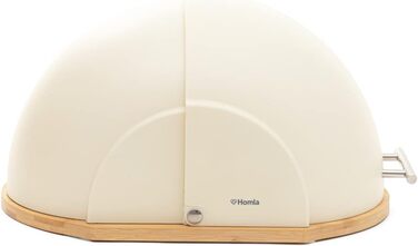 HOMLA Металева хлібниця для зберігання хліба, 37 x 26 x 22 см (210997)