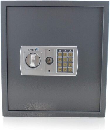 Електронний сейф для документів BITUXX: настінний, сталевий, для зберігання грошей та цінностей