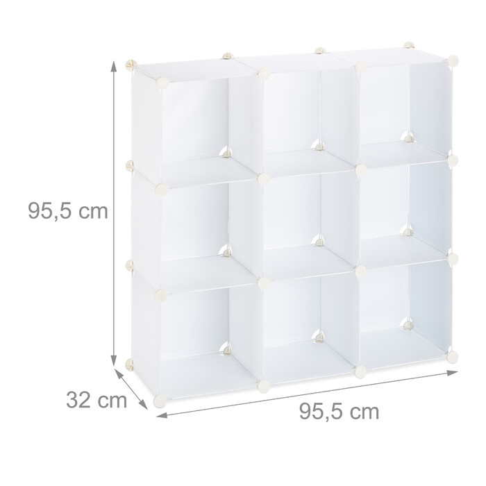 Relaxdays 9-Compartment Shelf Organizer