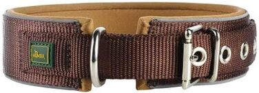 Нашийник для собак HUNTER NEOPREN Reflect, червоний/чорний, 60 см - світловідбиваючий, широка м'яка підкладка