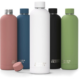 Stainless Steel Water Bottle | Leak-proof, insulated Thermos Bottle | Carbonated Water Suitable | Sports Bottle, water bottle, thermos | Office, Gym, Outdoor | THE ORIGINAL (Alpin White, 500 ml)