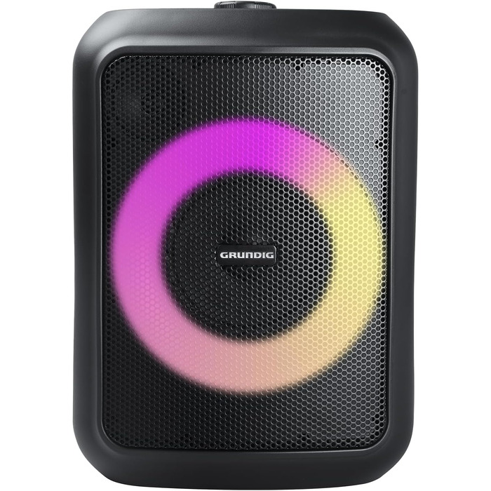 Портативна Bluetooth колонка Grundig GBT Black з басами, 20 Вт RMS, Powerbank, водонепроникна, до 20 метрів, 20 годин роботи, PartyHit 90 Вт