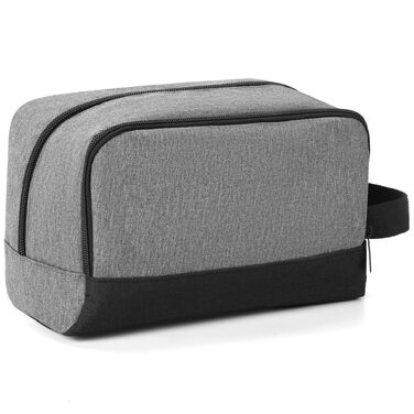 Чоловічий дорожній набір Elviros: органайзер для туалетних аксесуарів, кульки для гоління, сірий