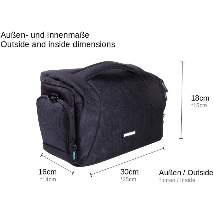 Сумка для фотоапарата Bodyguard Easy SLR XL - велика, для дзеркальної камери, об'єктивів та аксесуарів