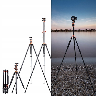 Штатив K&F Concept SA254T2, 190 см, чорний