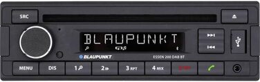 Автомагнітола Blaupunkt Essen 200 DAB BT 1-DIN, Bluetooth, CD, DAB+, USB, AUX, 200Вт, гучний зв'язок