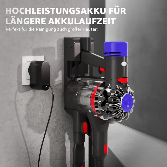 Акумулятор для пилососа Dyson V8 (V8 Absolute/Animal/Motorhead/Fluffy) з карбоновим волокном + 5 фільтрів + гвинти