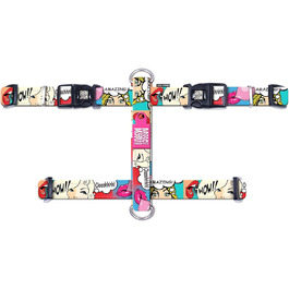 Нашийник для собак Max & Molly H-подібної форми, Ultrabequemes Geschirr Hund з неопрену для дуже маленьких собак, Little Monsters, з підкладкою, безпечний та ультралегкий - комфорт для вашого вірного компаньйона (M)