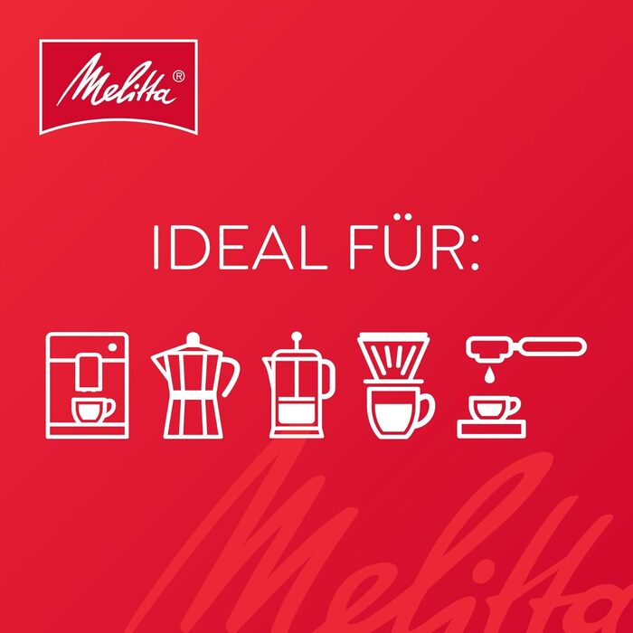 Кава в зернах Melitta BellaCrema Decaf без кофеїна для кавомашин, м'яке обсмаження, 1 кг (набір 2 шт)