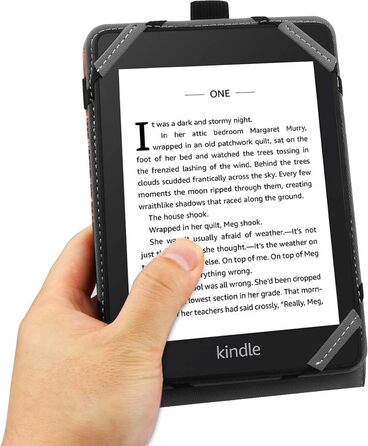 Чохол для Kindle/Kobo/Tolino/Pocketbook/Sony 6-дюймовий eReader, Folio Stand, Library
