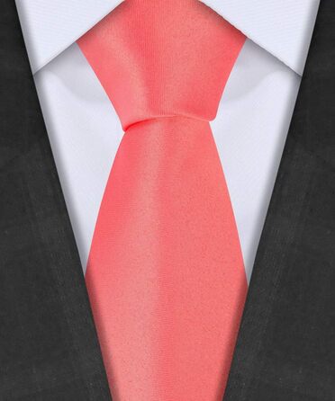 Набір краваток Tie G U Style (5 шт.) у подарунковій коробці: однотонні краватки, сатинова метелик, кишеньковий хустинка, реверс, краваткові застібки (Coral Black Box)