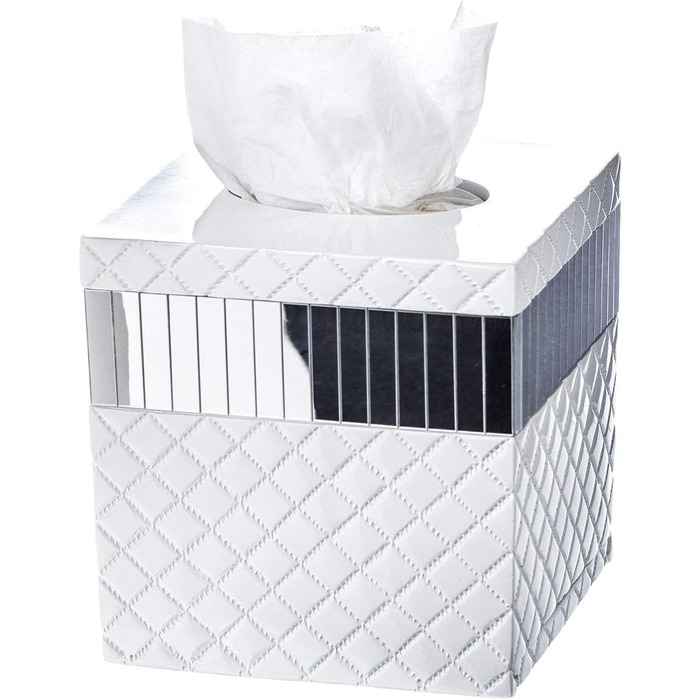 Набір аксесуарів для ванної кімнати Creative Scents – 6 предметів (сміттєвий бак, тримач для зубних щіток, попільничка, мильниця, дзеркало з тисненням)