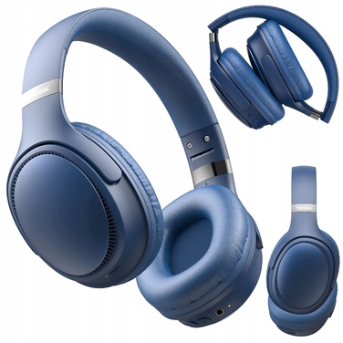 Бездротові навушники TONSIL R35BT (сині), накладні, Bluetooth / SD / FM