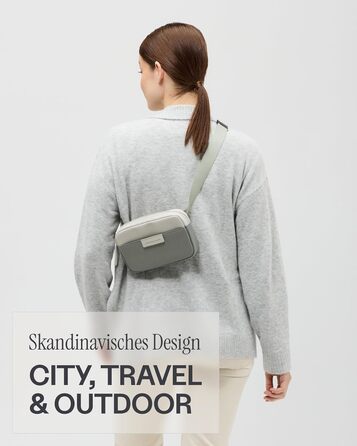 Kapten & Son Bauchtasche Bergen: Сумка через плече (бананка) - М'ятний, 0.8 л | Для жінок та чоловіків | Ідеально для подорожей, міста та повсякденного використання