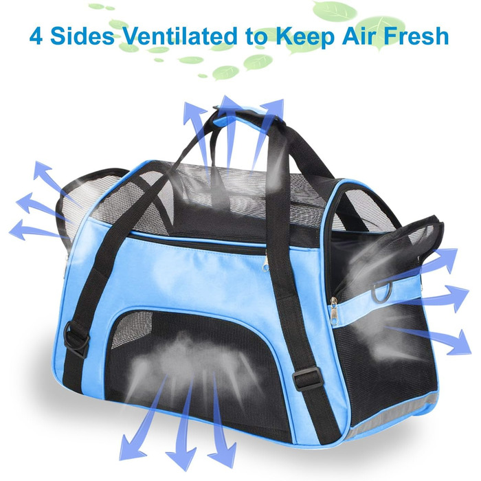 Трансформер для перевезення домашніх тварин: котів, собак, кроликів, хом'яків. Підходить для авіаперельотів. М'яка сумка-переноска з плечовим ремінцем (M - 47x27x28 см, до 5 кг)