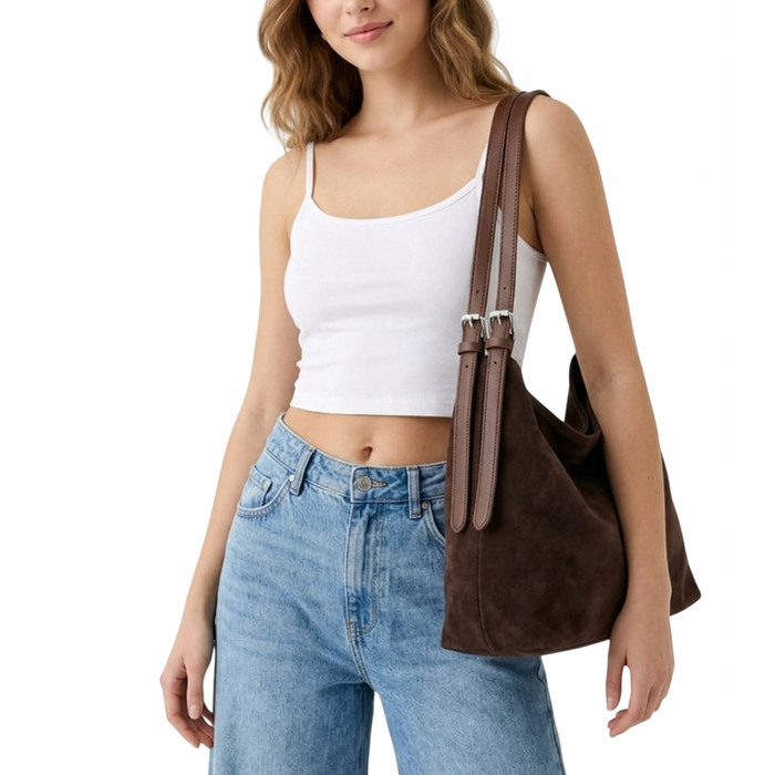 Сумка Terra Moda з екозамші, коричнева
