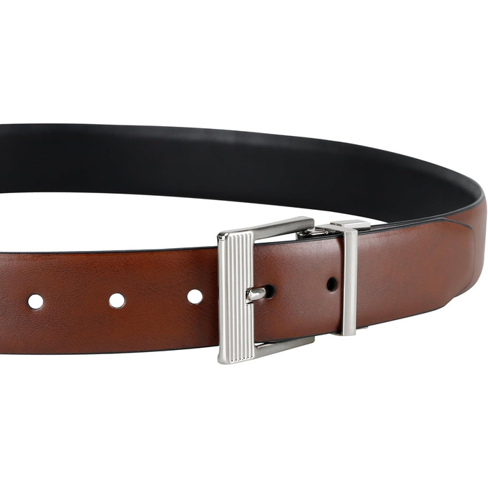 Ремінь Kenneth Cole REACTION чоловічий двосторонній, Cognac/Schwarz (34-36)