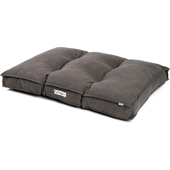 Килимок для собак JAMAXX з м'якою наповнювачем, знімний чохол, лежанка для собак, килимок на підлогу, дизайн Vintage Canvas, PDB1086 (M) 65 x 55 (L 100x70, mud)