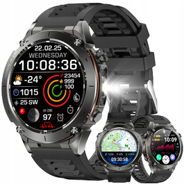 Смарт-годинник Lazird зі вбудованим GPS, акумулятором 730 мАг, ліхтариком та барометром, чорний