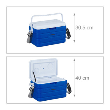Relaxdays 10 l Cooler Box with Carrying Handle