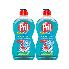 Засіб для миття посуду Pril Kraft Gel «Гігієнічна свіжість», концентрат для видалення жиру та запахів, 450 мл (набір 10 шт)