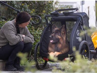 Hamax Pluto - чорний велопричіп для собак
